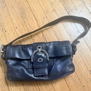 Coach leather shoulder bag